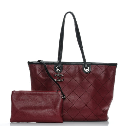 Chanel Grained Calfskin Shopping Fever Tote Red 5 of 11