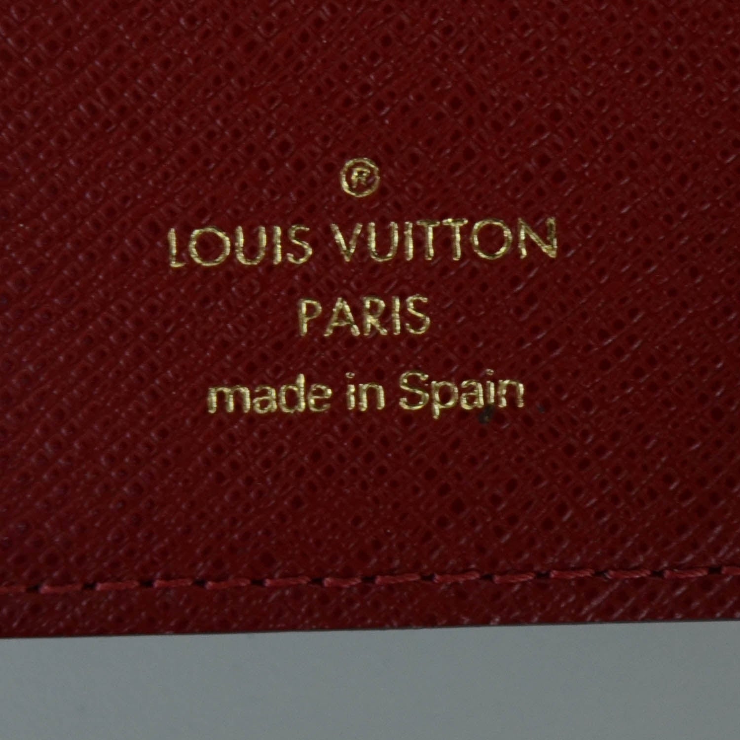 Louis Vuitton Damier Ebene Koala Small Ring Agenda Red 5 of 6