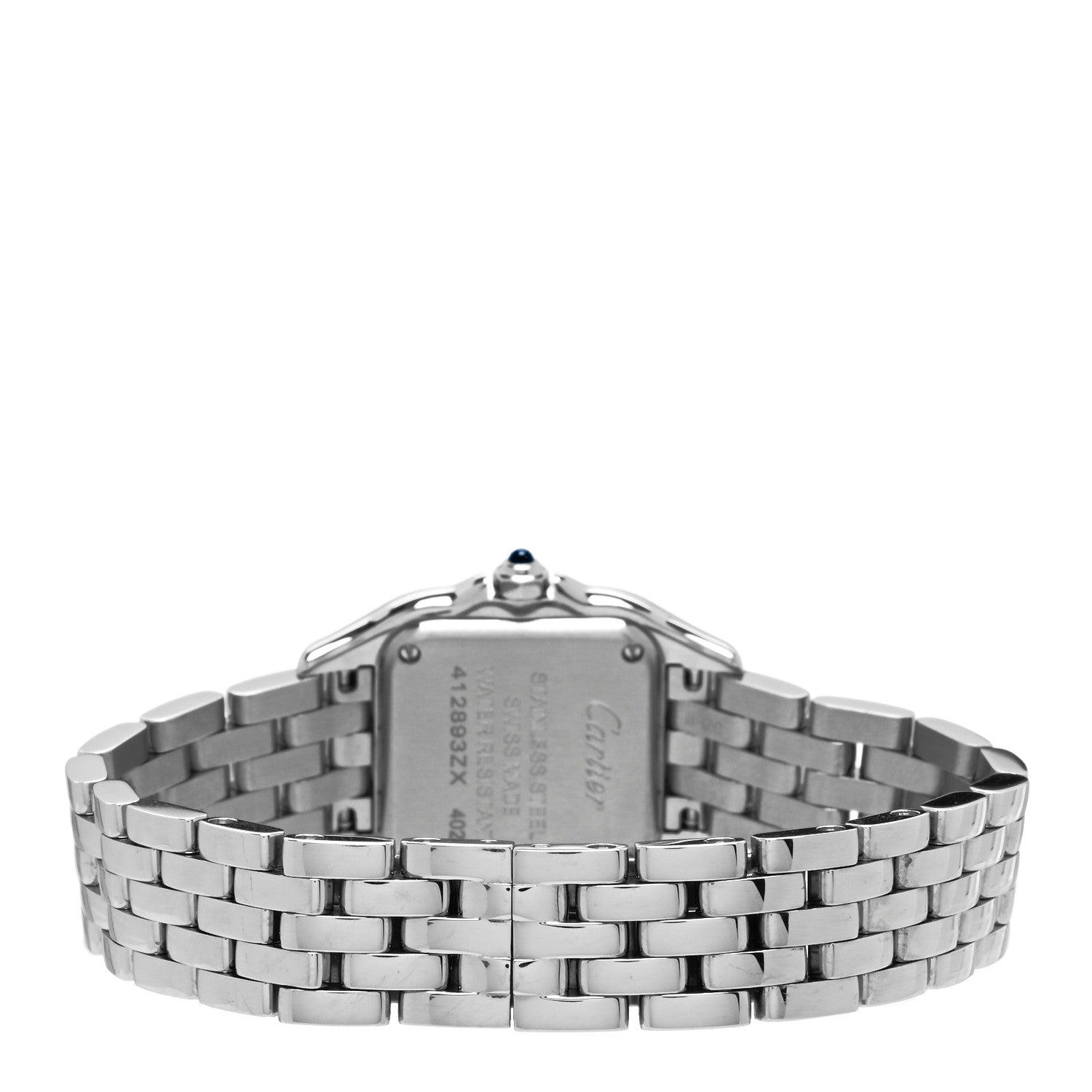 Cartier Stainless Steel Diamond 22mm Panthere Quartz Watch 3 of 5