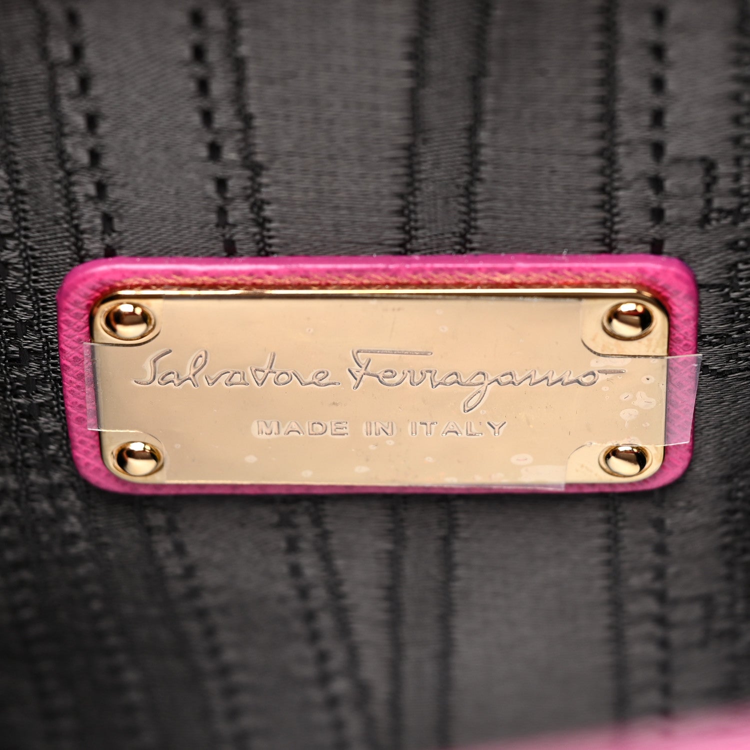 Salvatore Ferragamo Printed Calfskin Beky Tote Pink 6 of 14