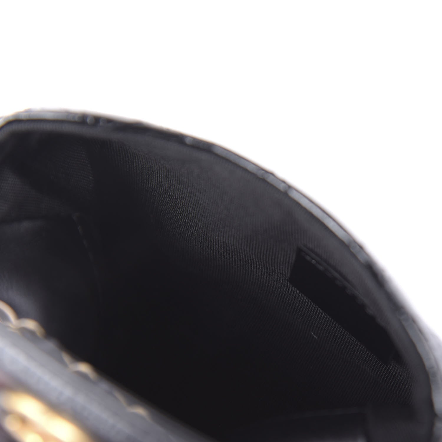 Chanel Shiny Aged Calfskin Quilted Waist Belt Bag Black 5 of 12