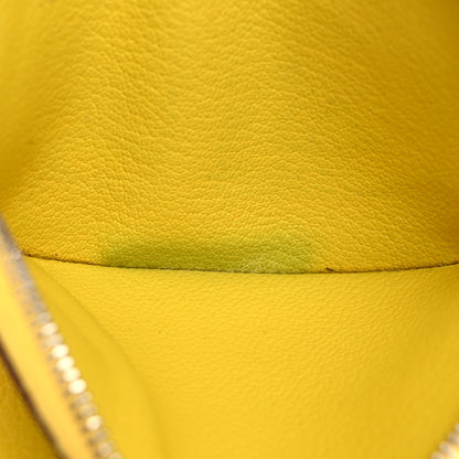 Hermes Chevre Mysore Mini In-The-Loop Card Holder Jaune De Naples 9 of 11