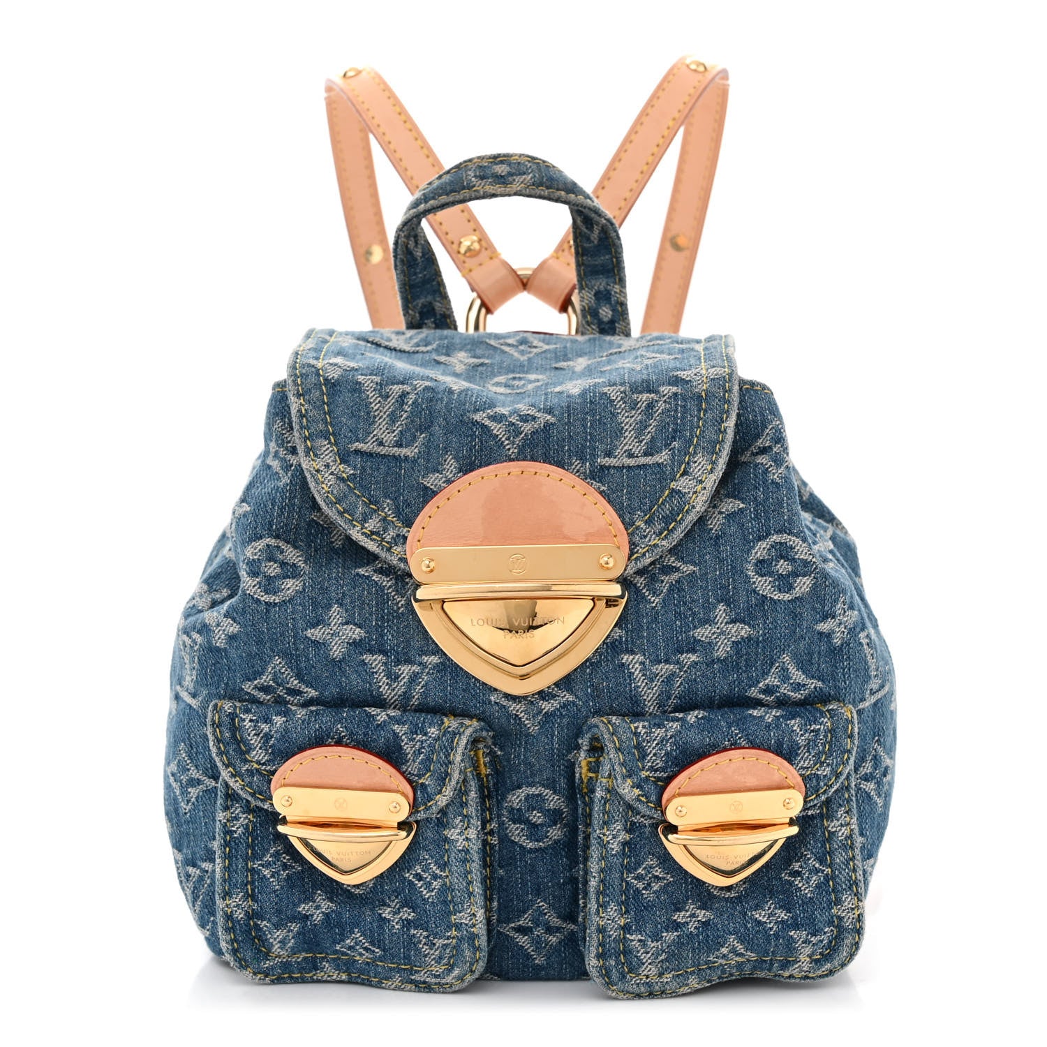 Louis Vuitton Denim Venice Backpack Blue 1 of 10