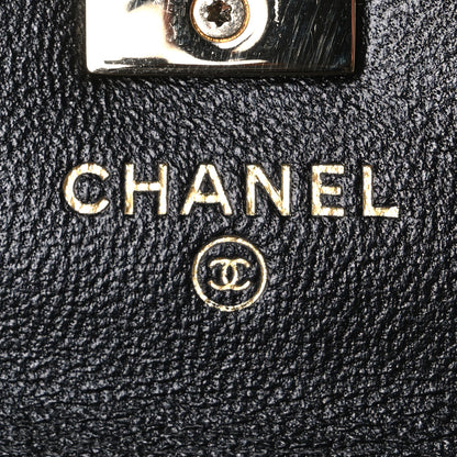 Chanel Lambskin Crystal Quilted Trendy CC Flap Phone Holder With Chain Black 5 of 11
