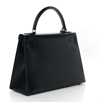 Hermes Box Kelly Sellier 28 Bleu Marine 2 of 9
