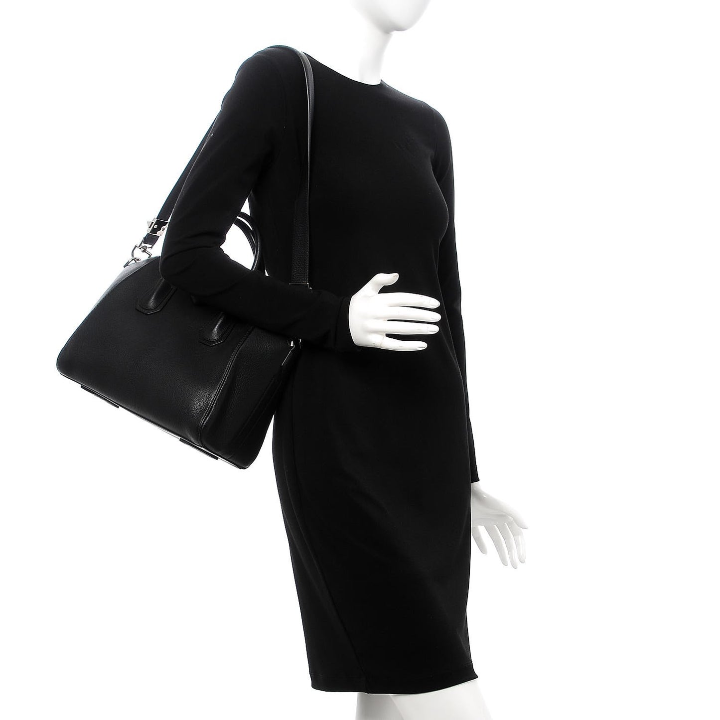 Sugar Goatskin Small Antigona Black