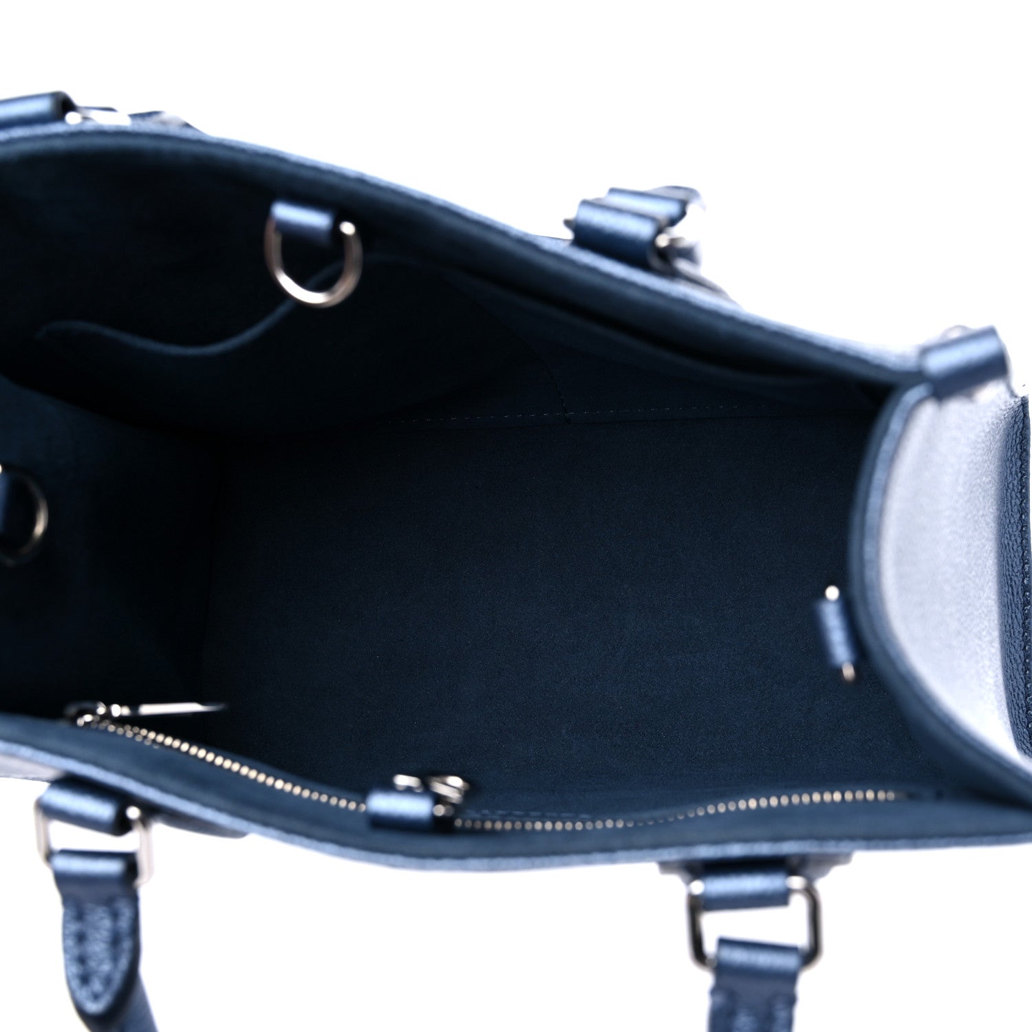 Louis Vuitton Metallic Empreinte Monogram Giant Onthego PM Navy Nacre 4 of 9