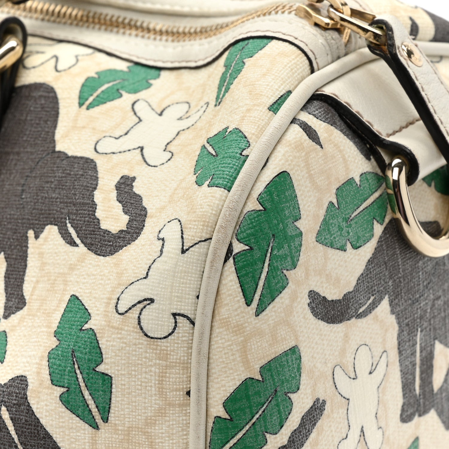 Gucci Monogram Medium Joy Boston Unicef Elephant Snowman 17 of 18