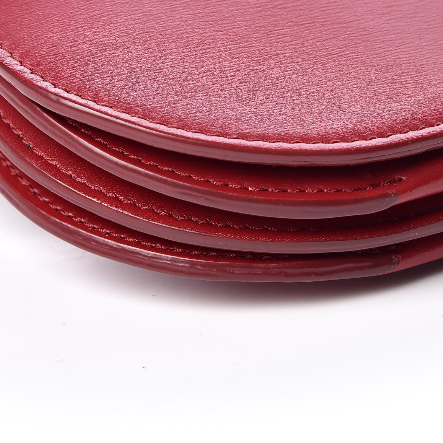 Celine Box Calfskin Multifunction Strap Wallet Coquelicot 9 of 10