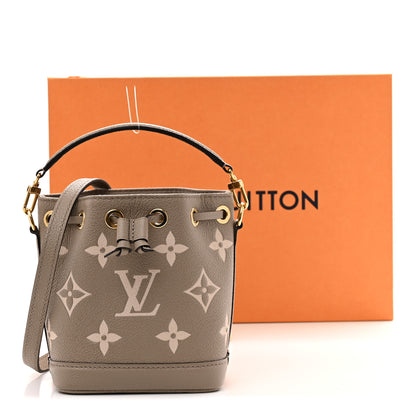 Louis Vuitton Empreinte Monogram Giant Nano Noe Tourterelle Creme 10 of 10