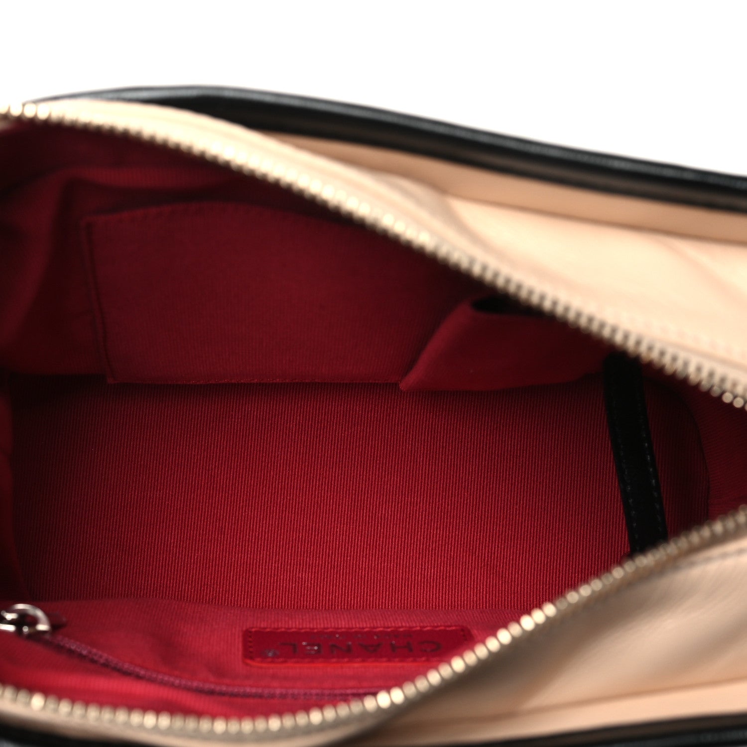 Chanel Aged Calfskin Quilted Small Gabrielle Hobo Beige Black 5 of 11