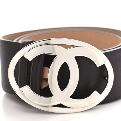 Chanel Calfskin CC Belt 95 38 Brown 2 of 7