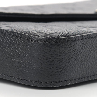 Louis Vuitton Empreinte Pochette Felicie Chain Wallet Black 11 of 13