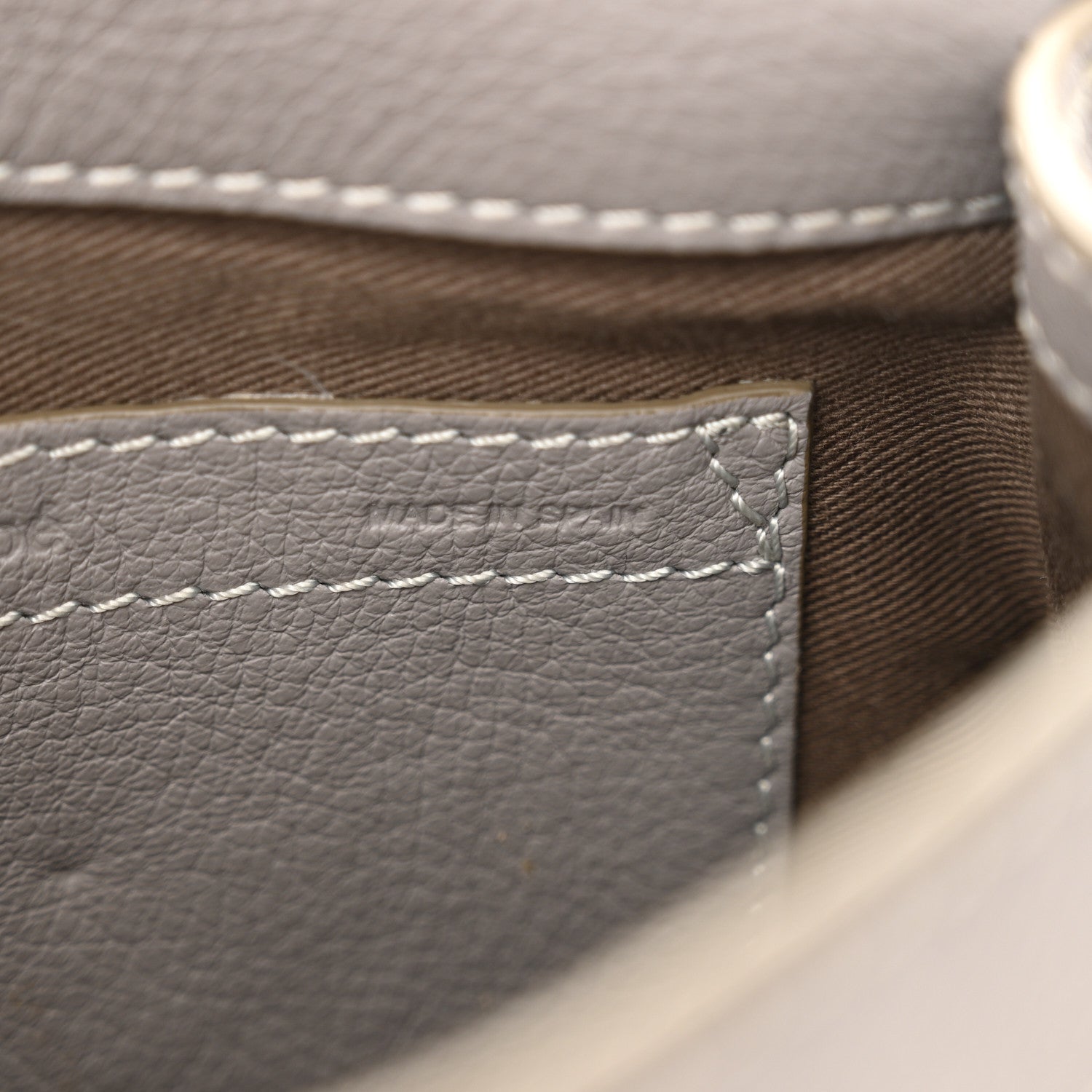 Chloe Calfskin Mini Marcie Round Crossbody Bag Cashmere Grey 7 of 12