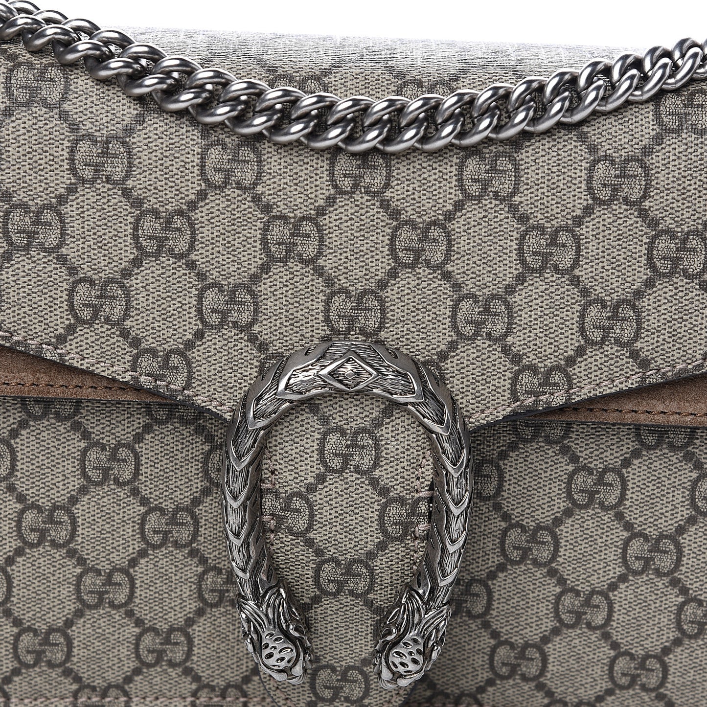 GG Supreme Monogram Small Dionysus Shoulder Bag Taupe