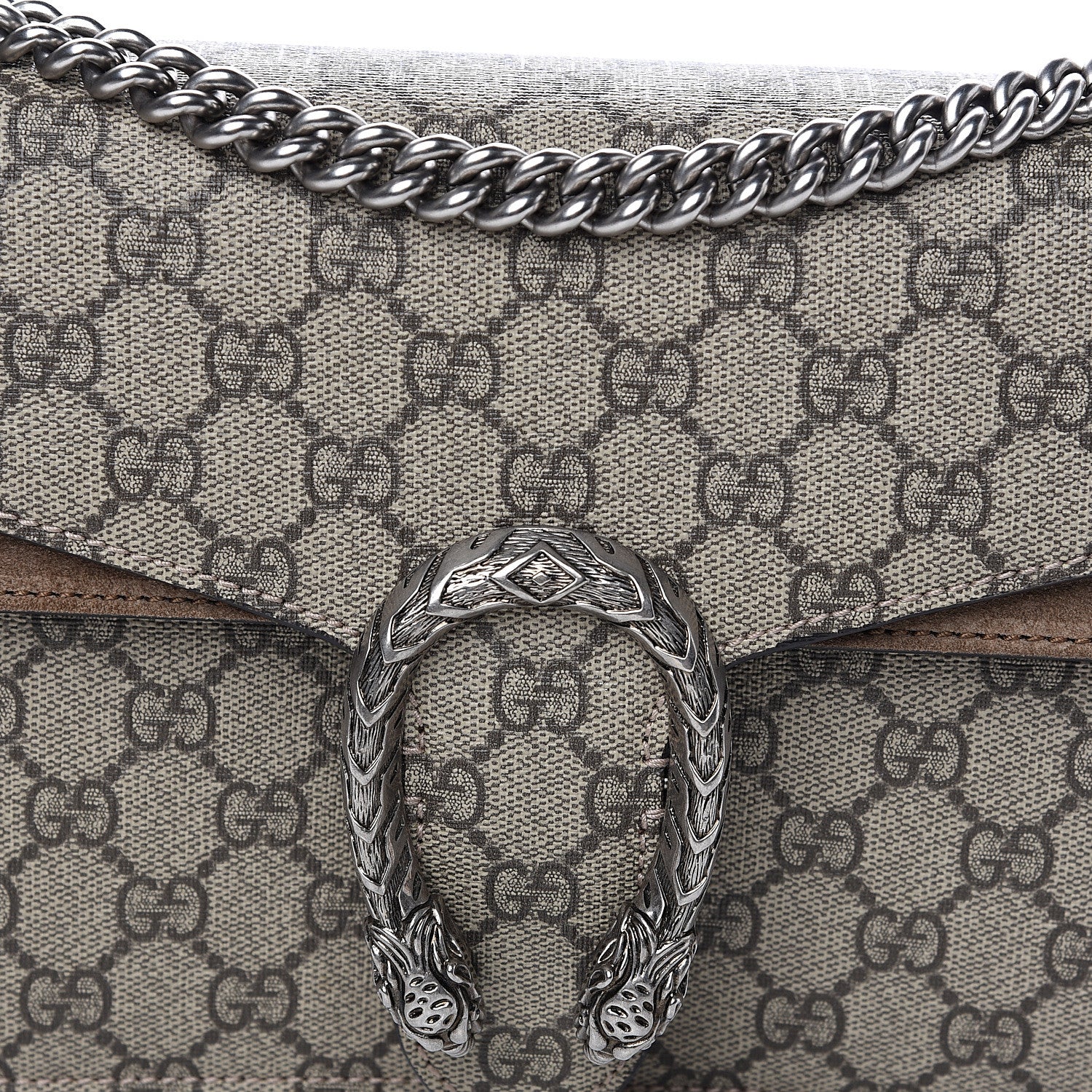 Gucci GG Supreme Monogram Small Dionysus Shoulder Bag Taupe 11 of 11