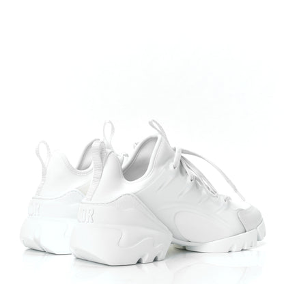 Christian Dior Technical Fabric Rubber Womens D-Connect Sneakers 39 White 3 of 4