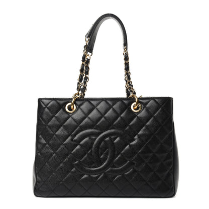 Chanel Caviar Quilted Grand Shopping Tote GST Black 1 of 10