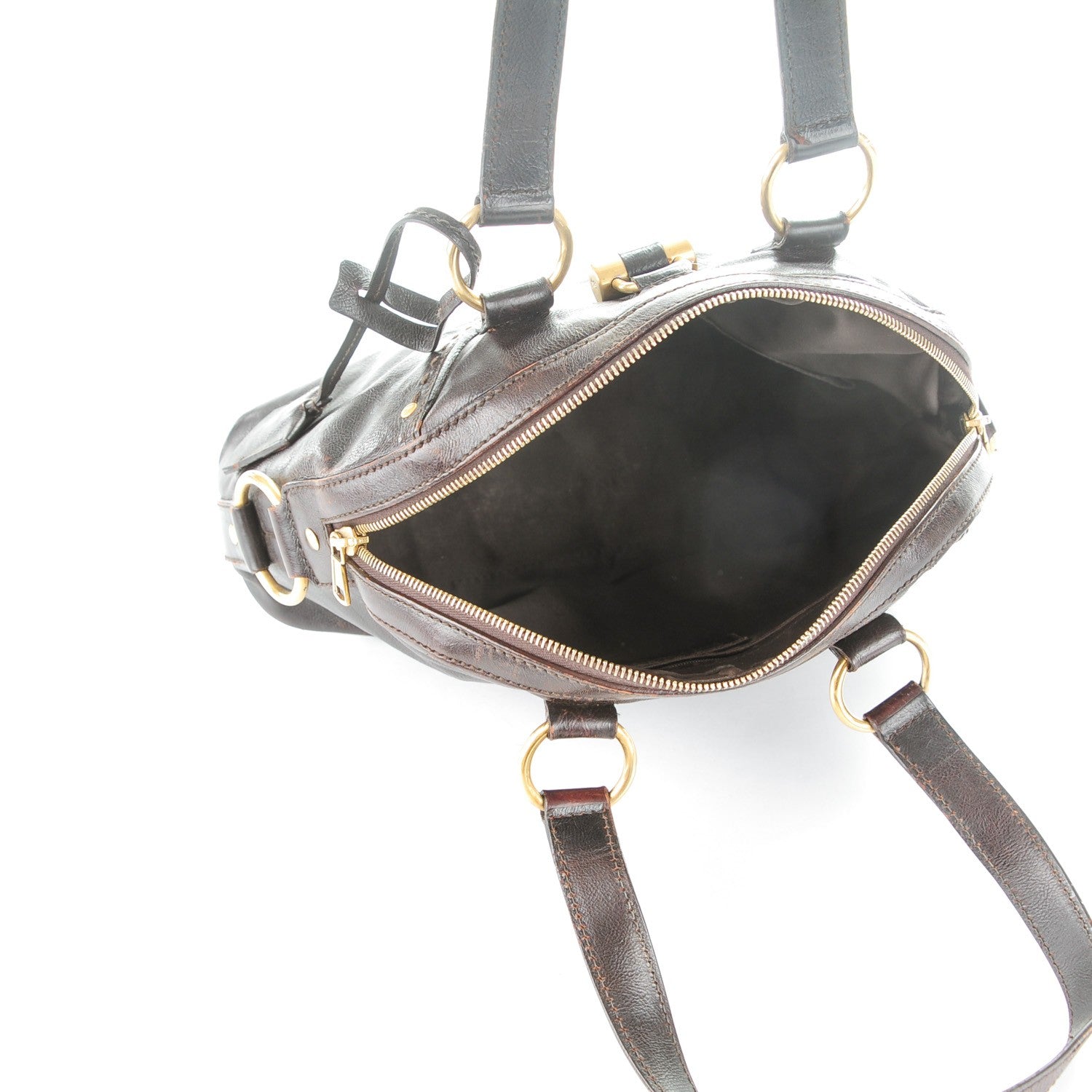 Saint Laurent Calfskin Medium Muse Brown 5 of 11