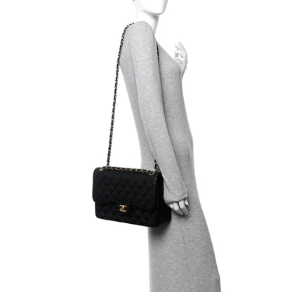 Chanel Caviar Quilted Jumbo Double Flap Black 2 of 10