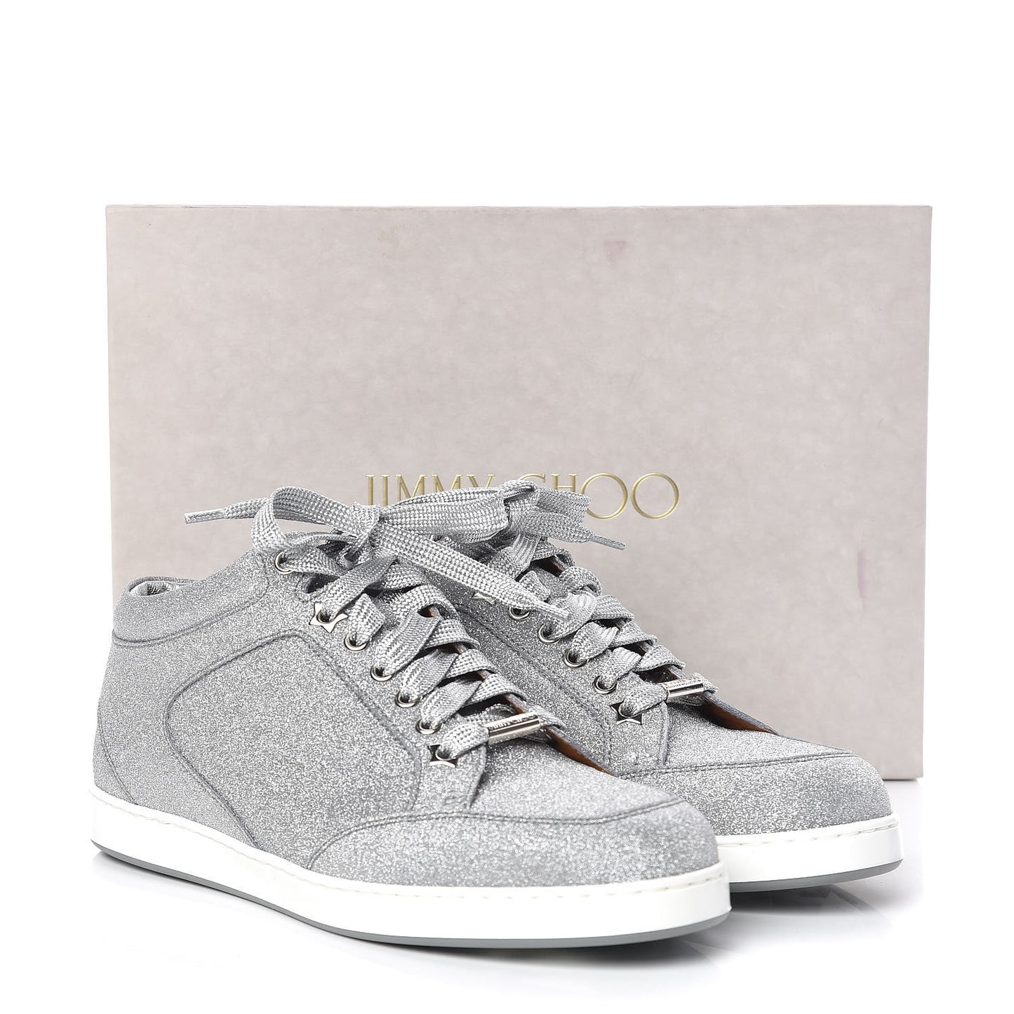 Glitter Miami Sneakers 38 Silver