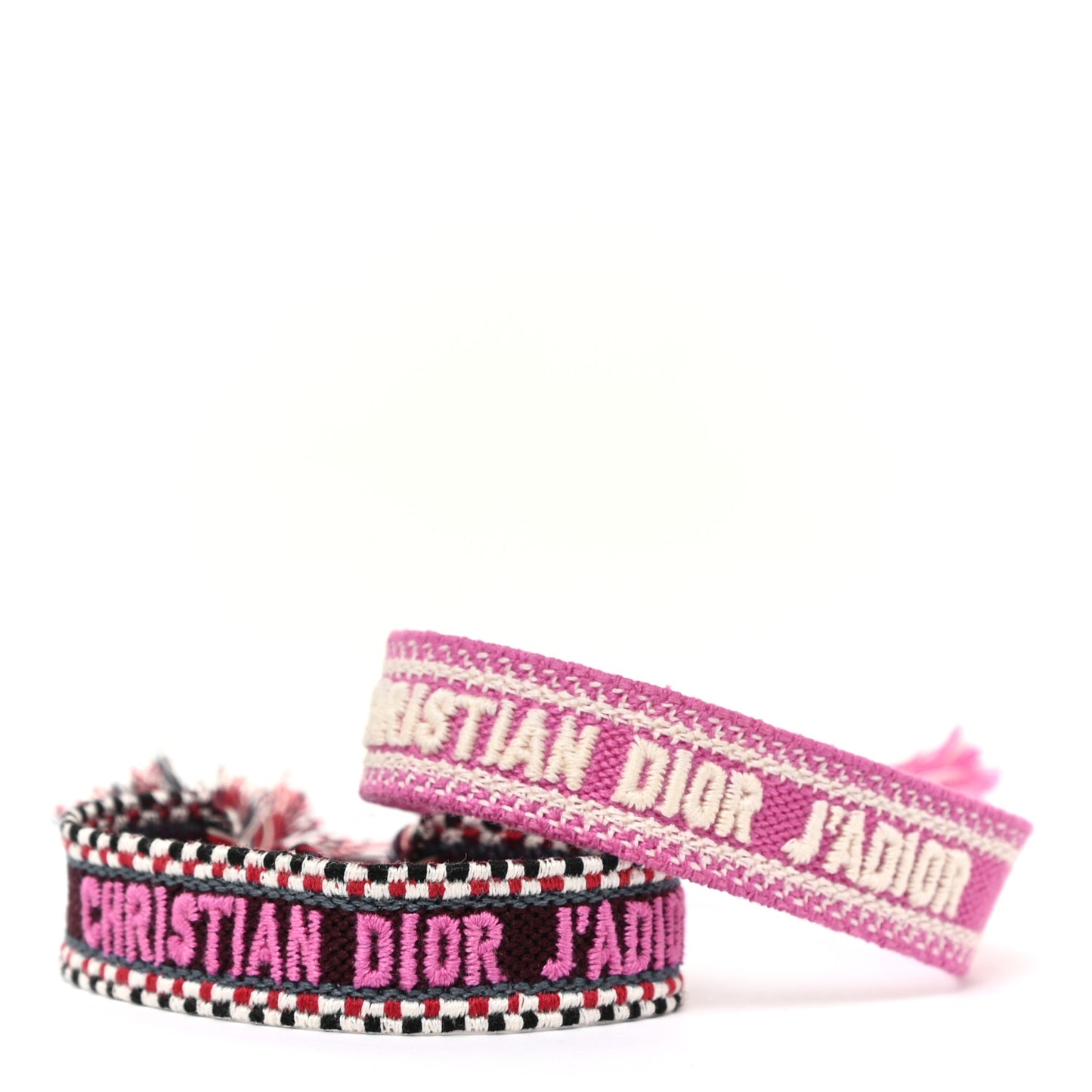 Woven Cotton J'Adior Friendship Bracelet Set Beige Multicolor