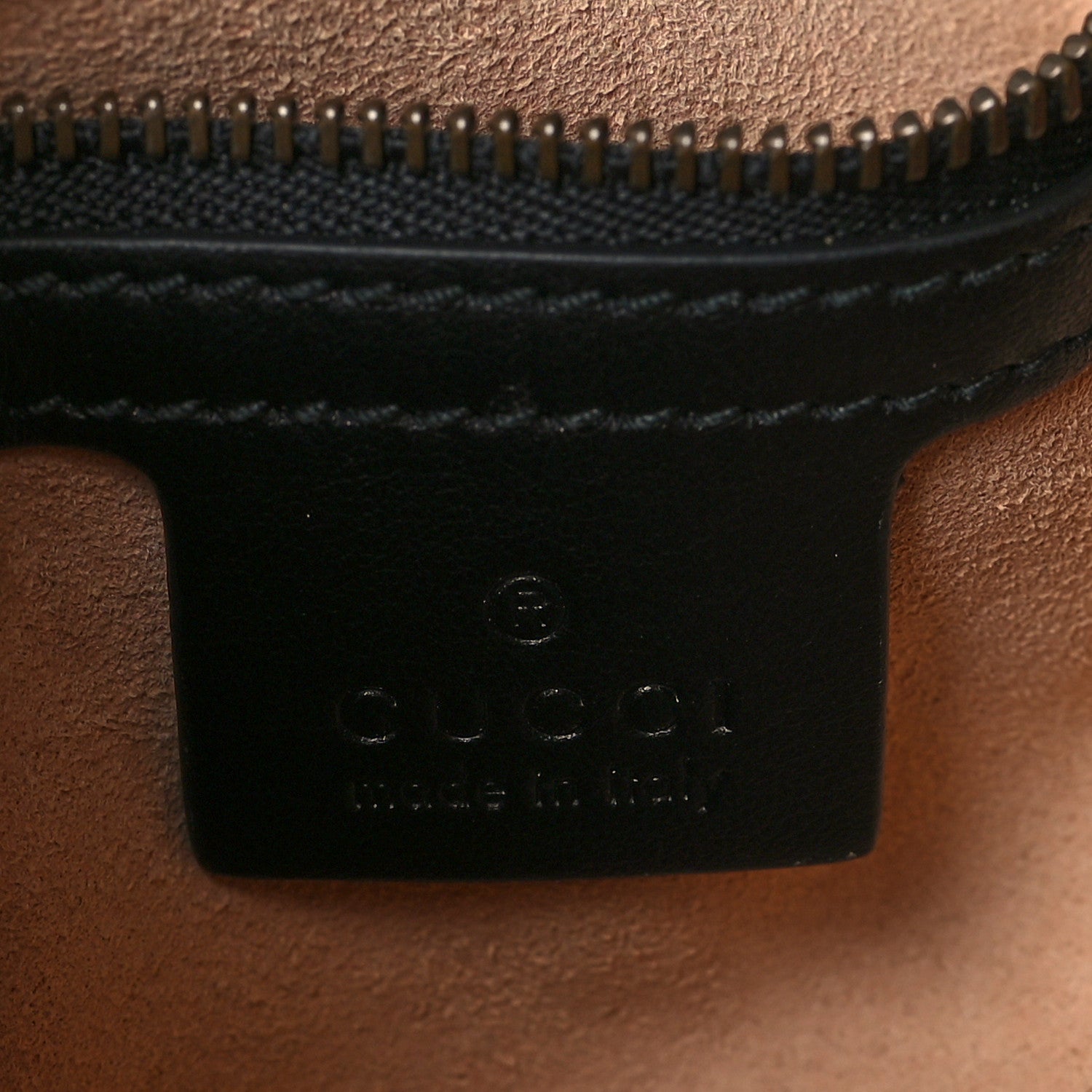 Gucci Calfskin Matelasse Small GG Marmont Shoulder Bag Black 6 of 9