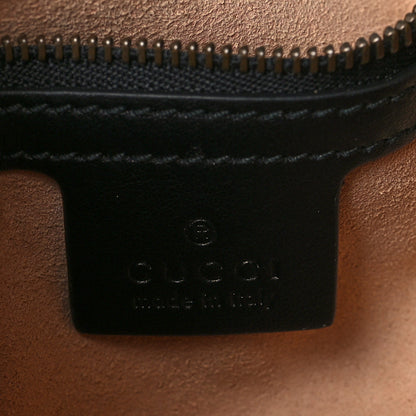 Gucci Calfskin Matelasse Small GG Marmont Shoulder Bag Black 6 of 9