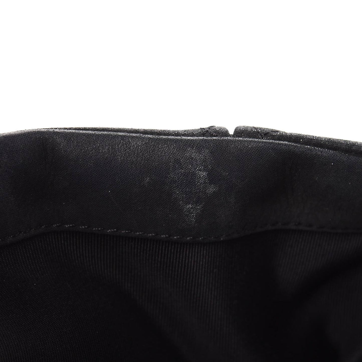 Iridescent Calfskin Small Chic Quilt Flap Black