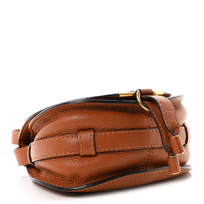 Chloe Calfskin Mini Marcie Round Crossbody Bag Tan 4 of 10