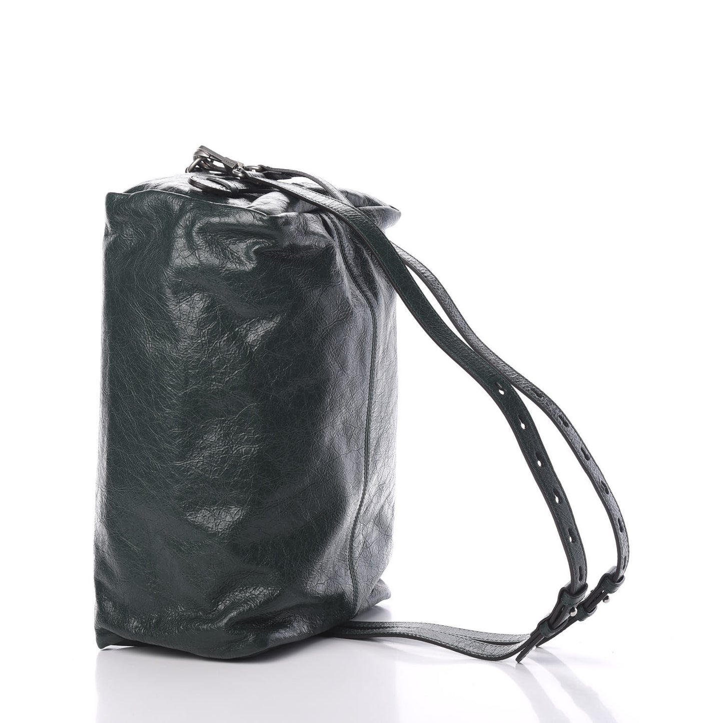 Fluffy Calfskin Morpheus Convertible Backpack Green
