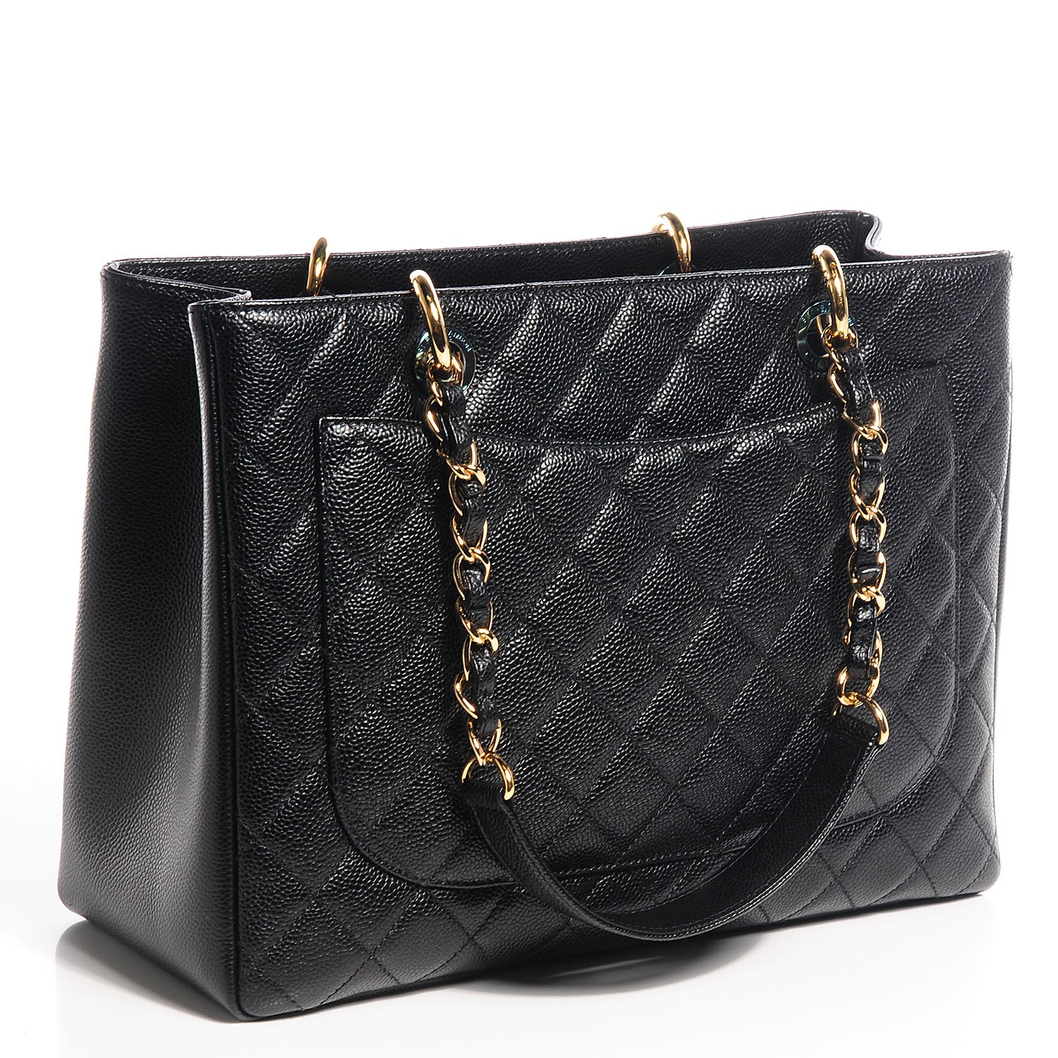Chanel Caviar Grand Shopping Tote GST Black 3 of 7