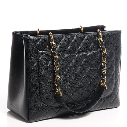 Chanel Caviar Grand Shopping Tote GST Black 3 of 7