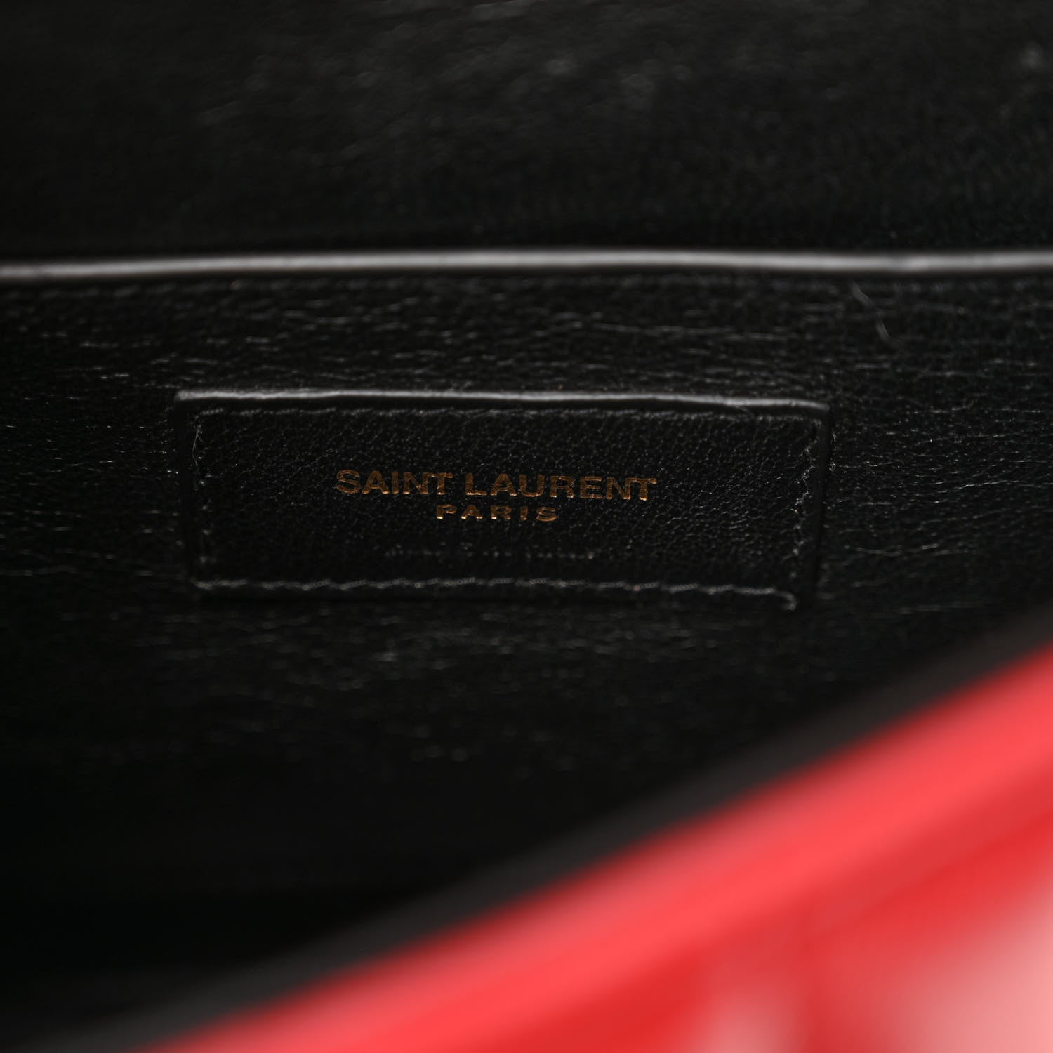 Saint Laurent Lambskin Matelasse Monogram Medium Vicky Chain Bag Rouge Eros 6 of 10