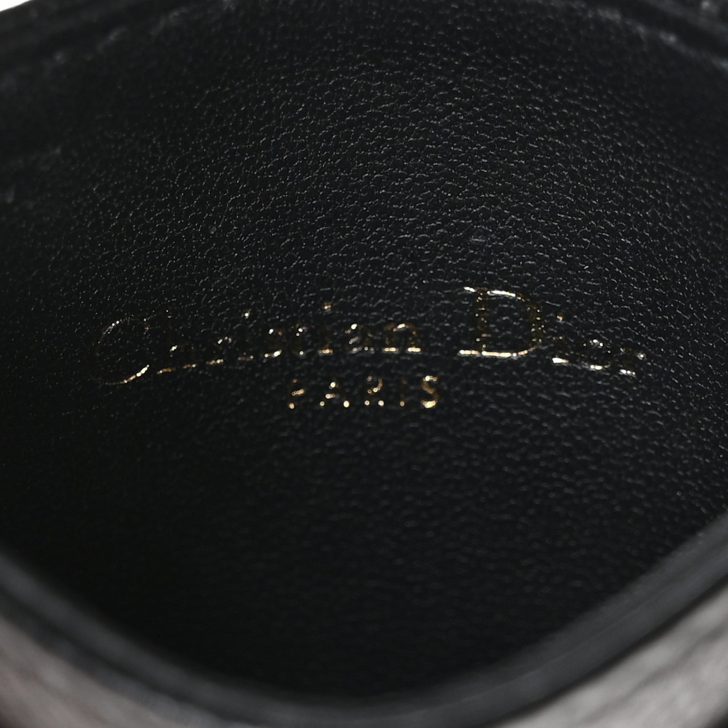 Supple Calfskin Cannage Caro Freesia Card Holder Black