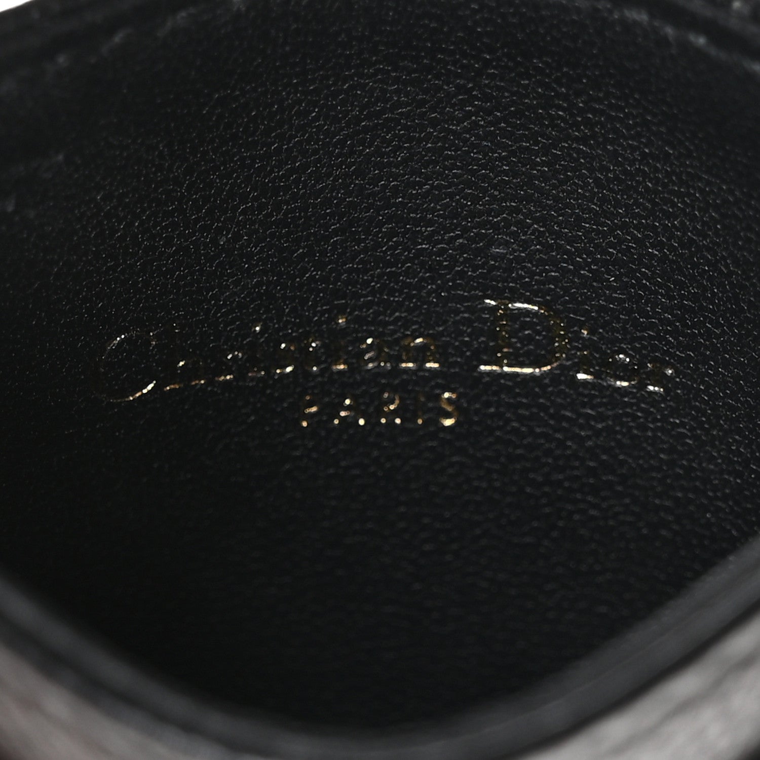 Christian Dior Supple Calfskin Cannage Caro Freesia Card Holder Black 6 of 9