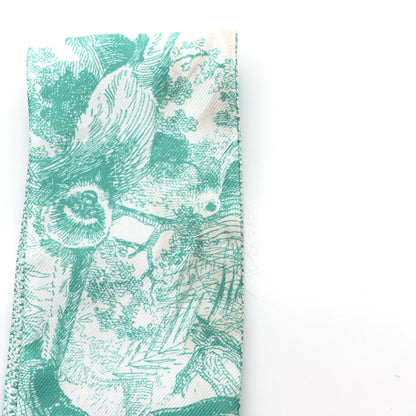 Christian Dior Silk Toile De Jouy Mitzah Scarf Green 4 of 5
