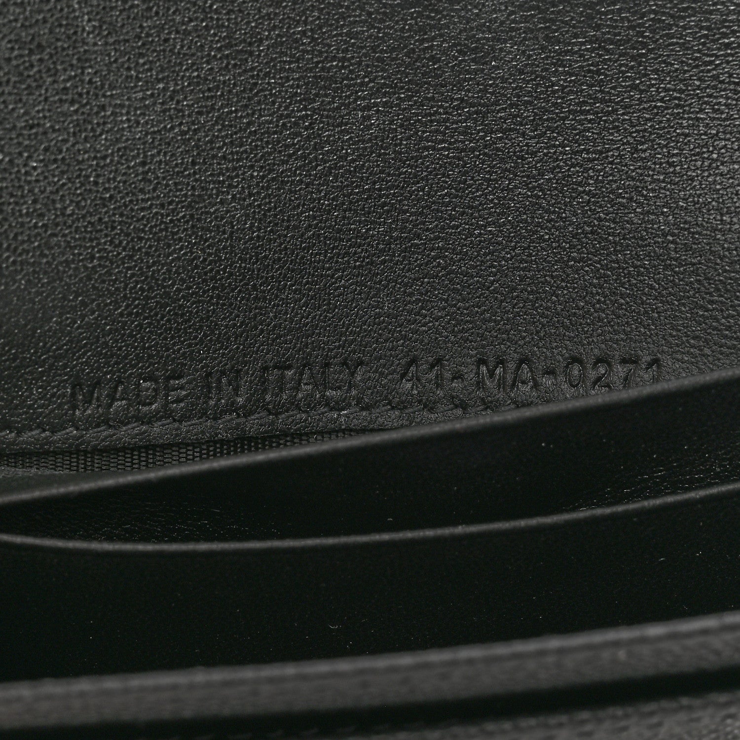 Christian Dior Grained Calfskin Saddle Card Holder Black 7 of 7