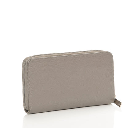 Chanel Caviar Large Timeless CC Gusset Zip Around Wallet Light Gray 3 of 14