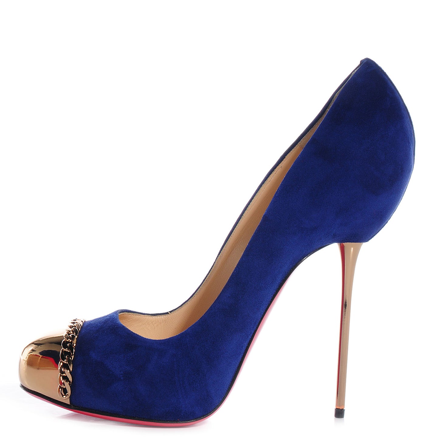 Suede Metalipp 120 Pumps Indigo Bronze 39.5