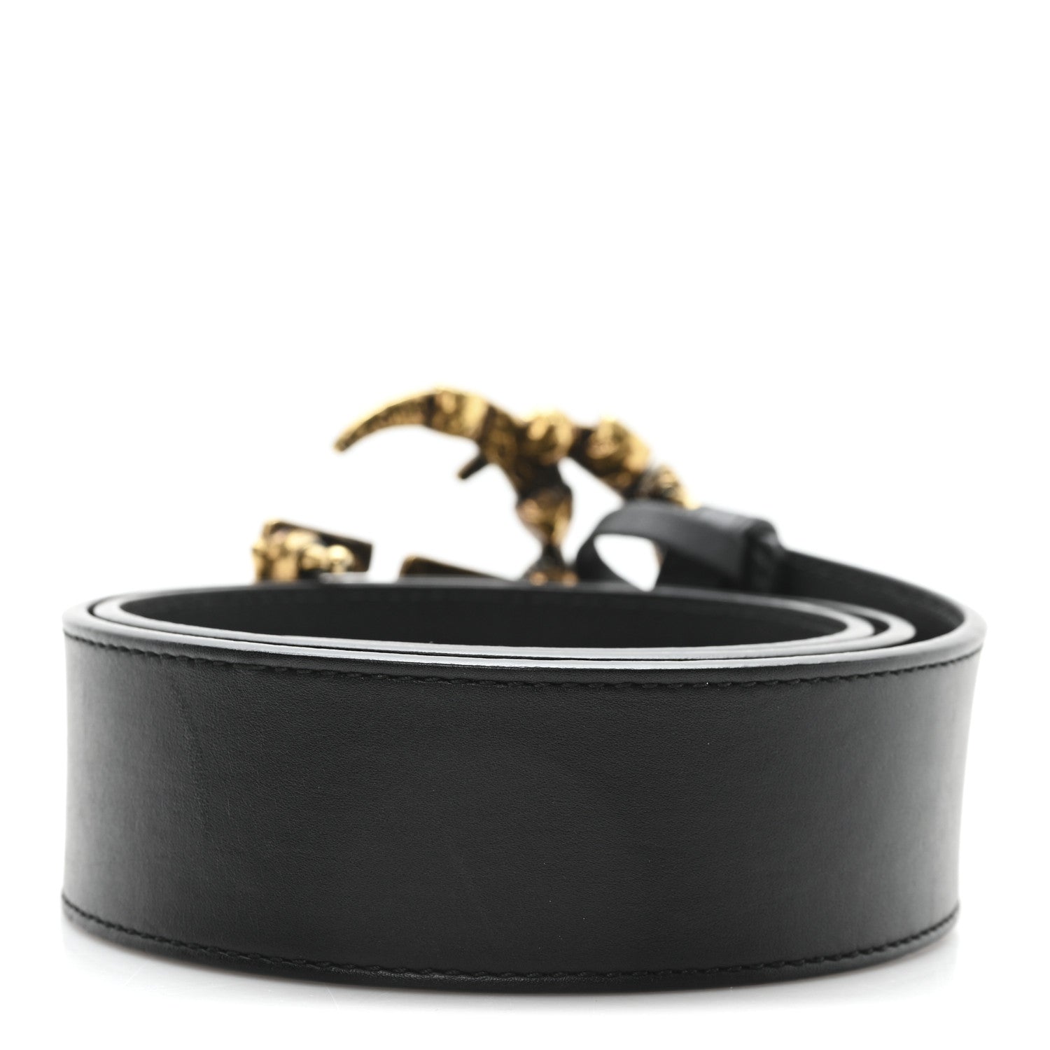 Gucci Calfskin Crystal Double G 40mm Belt 80 32 Black Multicolor 2 of 4