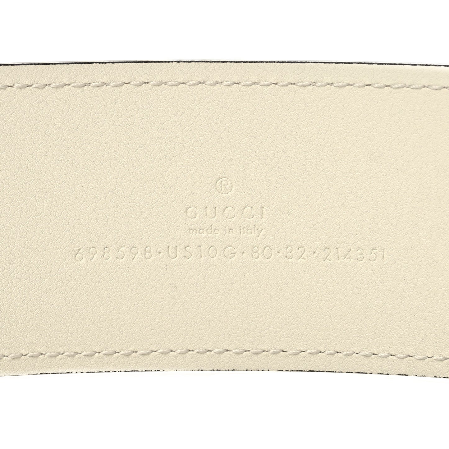 Calfskin Blondie Wide Belt 80 32 Mystic White