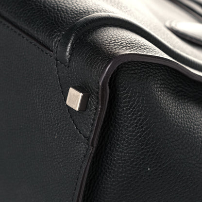 Celine Drummed Calfskin Shoulder Luggage Black 10 of 13