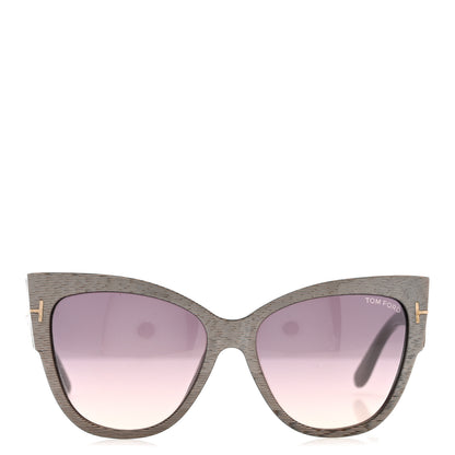 Tom Ford Acetate Anoushka Cat Eye Sunglasses TF371 Grey 2 of 8