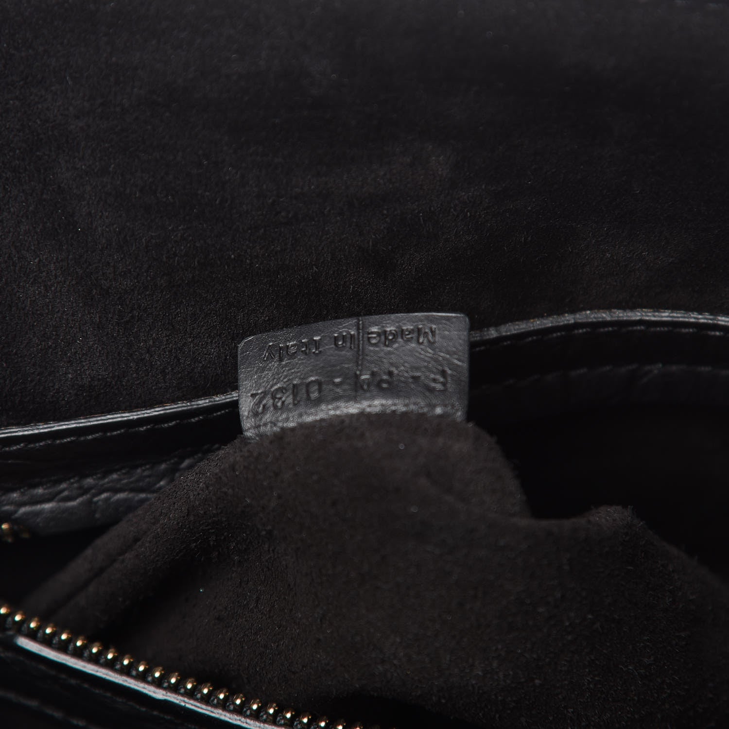 Celine Calfskin Crocodile Embossed Medium Phantom Luggage Black 7 of 9