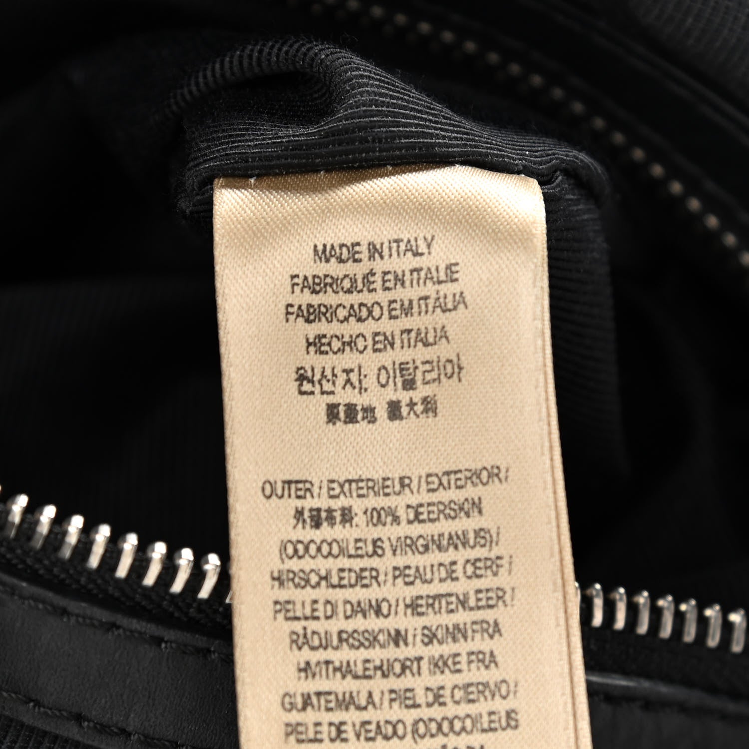 Burberry Metallic Deerskin Medium Rucksack Backpack Dark Grey 7 of 14