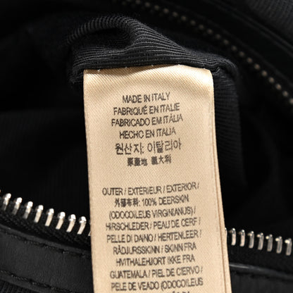 Burberry Metallic Deerskin Medium Rucksack Backpack Dark Grey 7 of 14