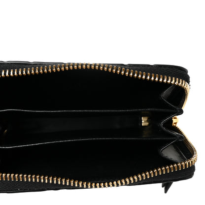 Gucci Guccissima Zip Around Card Case Black 5 of 9