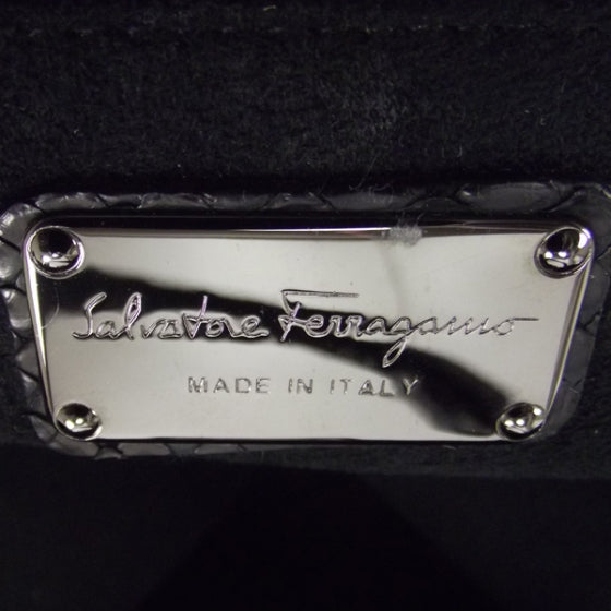 FASHIONPHILE SALVATOREFERRAGAMOPythonLargeFrameSatchel 8 of 9