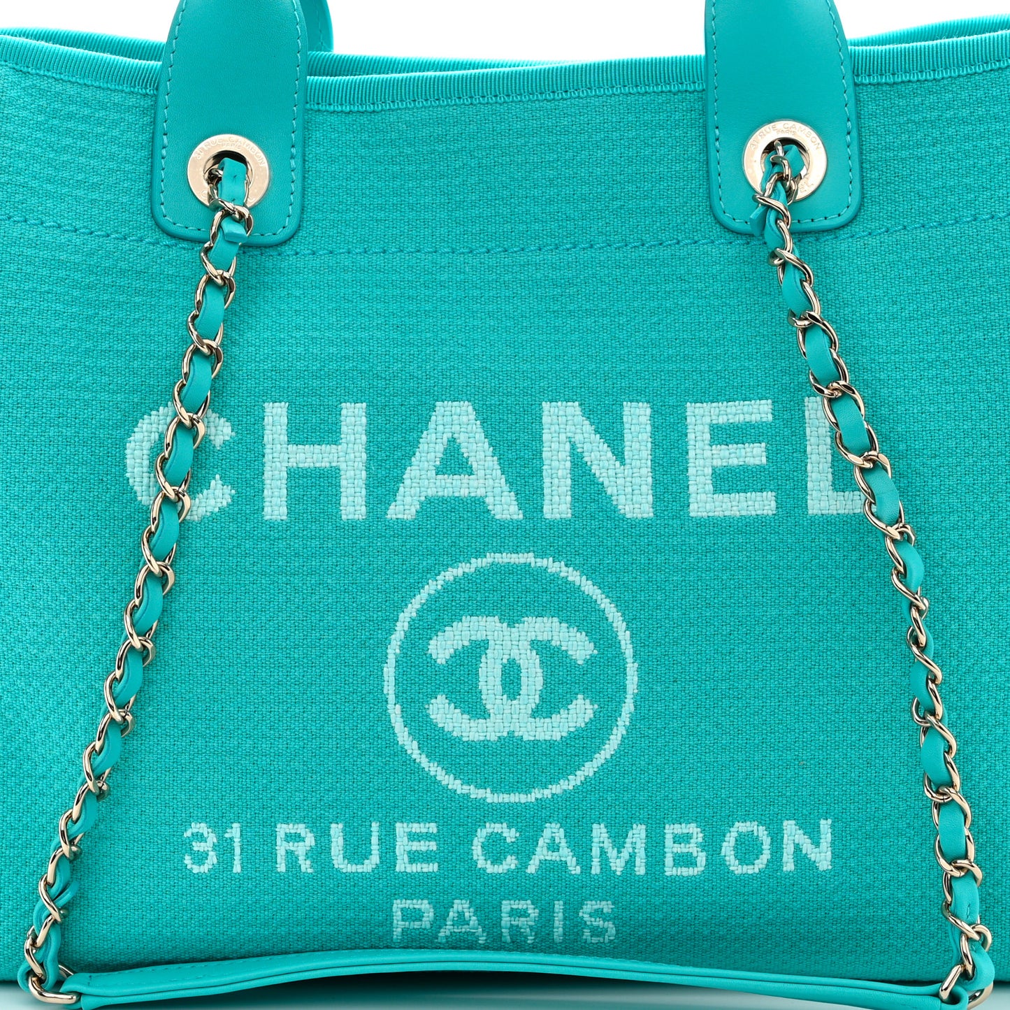 Mixed Fibers Small Deauville Tote Turquoise
